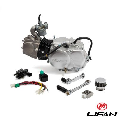 Motor Lifan 107cc, 4-takt. 4-växlad manuell och kickstart. Komplett.