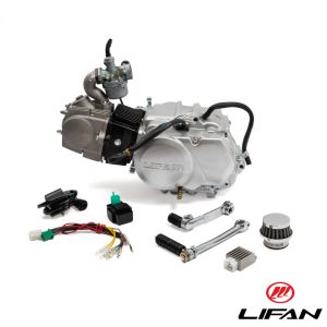 Motor Lifan 107cc, 4-takt. 4-växlad manuell och kickstart. Komplett.