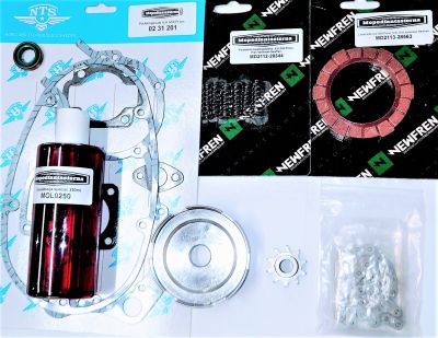 Kopplingskitt ILO/JLO G50/V50 Piano. Kedjetransmission, ersätter rem och remhjul.