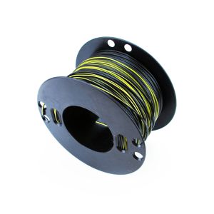 Elkabel svart/gul (0,75mm²)