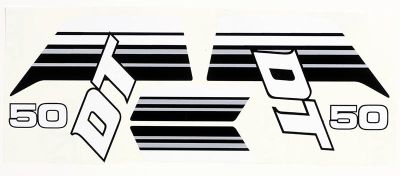 Dekalsats Yamaha DT50MX 1983-85, säljs i sats.