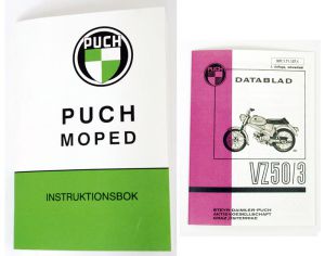 Instruktionsbok PUCH VZ50 /3. Inkl.Datablad