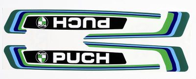 Dekalsats Puch Maxi komplett 1980-86, säljs i sats.