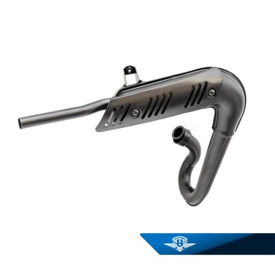 Avgasrör Yamaha DT50MX, med brännskydd.