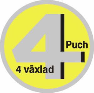 Bakskärmsdekal Puch Mexico 4-växlad, säljs styckvis.