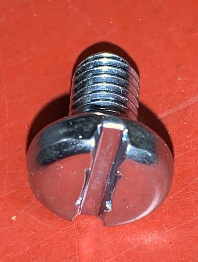 Spårskruv M6x10. DIN 85.