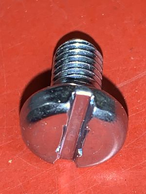 Spårskruv M6x10. DIN 85.